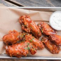 Ranch Wings · Hot N' Crispy Chicken wings, tossed in Ranch sauce and fried to perfection!
