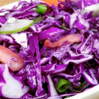 Red Cabbage Salad · Cabbage seasoned with olive oil dressing