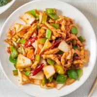 Kung Pao Chicken Lunch Special · Hot and spicy dish. Served with fried zucchini and steamed rice or substitute brown rice or ...