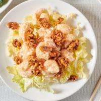 Honey Walnut Prawns · Lightly battered shrimp quickly-fried and coated with a flavorful mayonnaise sauce.