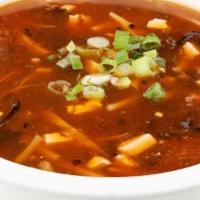 Hot & Sour Soup · Hot and spicy dish.