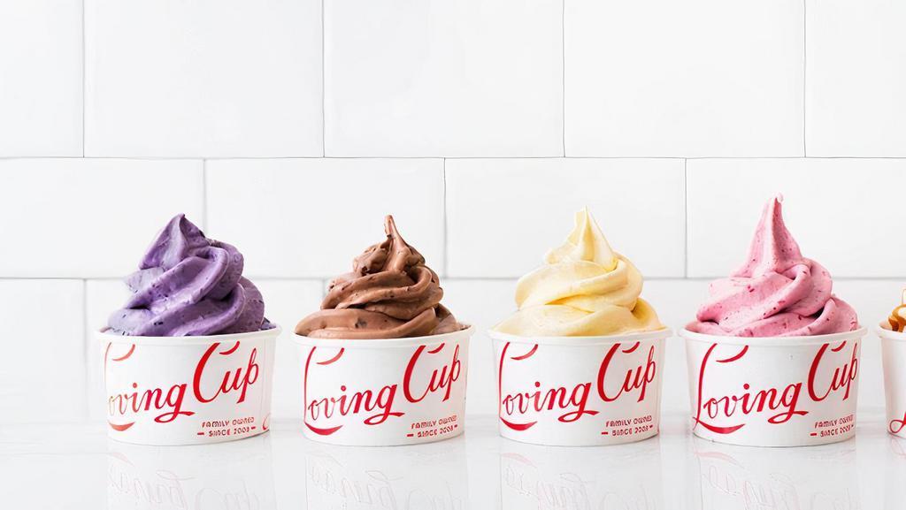 Make Your Own · Make your own Loving Cup probiotic frozen yogurt. Select your seize, your base and 2 free mix-ins.