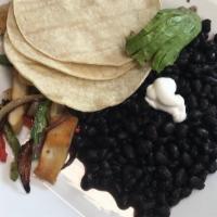 Chicken Fajita · With Black Beans, Grilled Chicken & Veggies and Tortillas