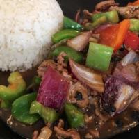 Bell Pepper Steak Chow Fun · The name says it all: Wok Tossed in house sauce