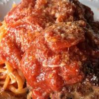 Spaghetti Napoletana · crushed tomato, basil, garlic, red chili, parmesan