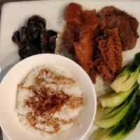 Signature 3 In 1 with Rice · Honeycomb Tripe, Beef Shank & Tendon with Veggie