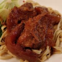 Beef Tendon Noodle with House Sauce · 