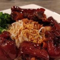 Rose Braised Pork Feet Noodle with House Sauce · 