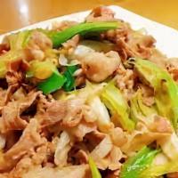  Fried Lamb with Green Onion 蔥爆羊肉 · 