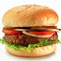 Classic Hamburger · Beaf Patty, Lettuce, Onions, Tomatoes, Pickles, Mayo, Thousand Island, Toasted Bun