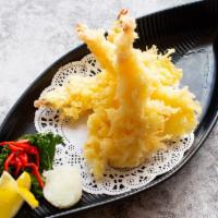 Shrimp Tempura · Deep fried prawns.
