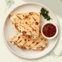 Average Gal Quesadilla · regular size quesadilla with your choice of protein wrapped with cheese in a grilled tortilla.