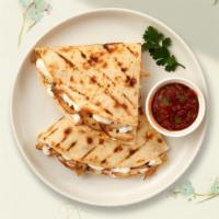 Superman's Quesadilla · Super size quesadilla with your choice of protein wrapped with cheese in a grilled tortilla....