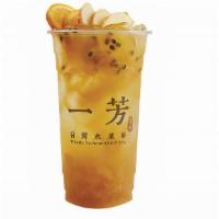Yifang Fruit Tea / 一芳水果茶 · Yifang's signature fruit tea crafted with Taiwan Songboling Mountain Tea, infused with tradi...