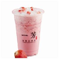 Strawberry Sago (Large Only) / 草莓甘露 · Freshly blended Strawberry Milk topped with our freshly-cooked chewy sago mini pearls.

Reco...
