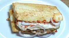 Italian Sausage Sandwich · Tomato sauce, Italian sausage, onions, and mozzarella. With French roll.