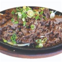 BBQ Bul Go Gi 불고기 · Juicy tender grilled beef rib eye marinated in special house sauce.