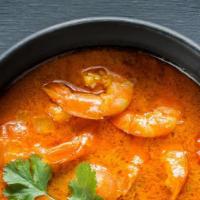 Prawn Curry · Prawns cooked in a blend of spices.
