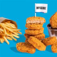 Sticky Sesame Impossible™ Nuggets + Fries · The chicken crossed the road just to get these 10 Impossible™ Chicken Nuggets Made From Plan...