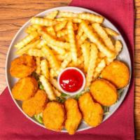 Chicken Nuggets with Fries · Chicken Nuggets con papas fritas
