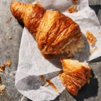 Croissant · 270 Cal. A delicate, perfectly flaky butter croissant freshly baked to a golden brown with a...