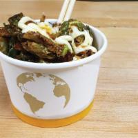 Fried organic  brussel sprouts snack  · Fried organic brussel sprouts  with Japanese mayo and sweet chilli sauce 8oz