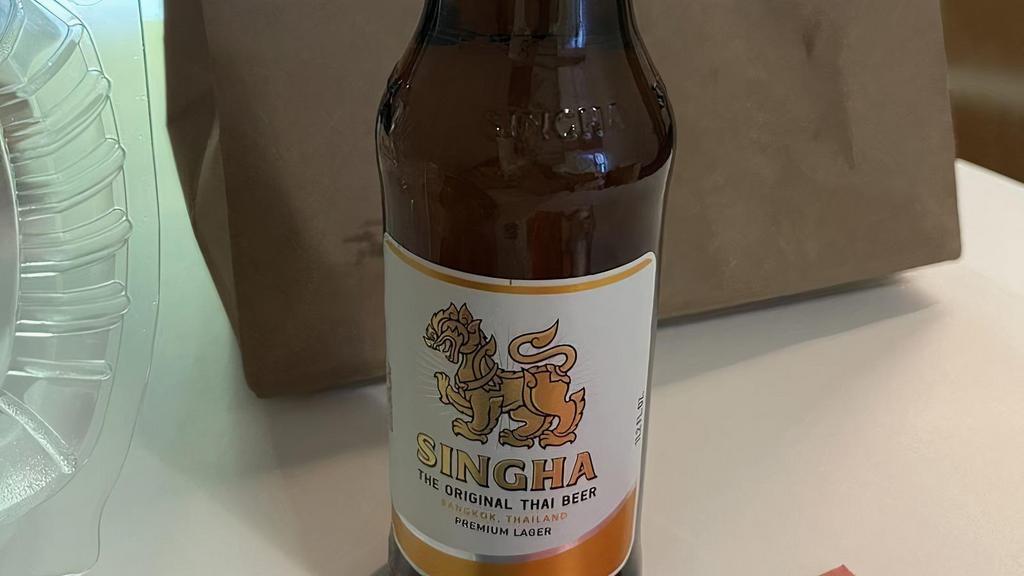 Singha Thai Beer · Thai premium lager beer MUST BE 21 years or older