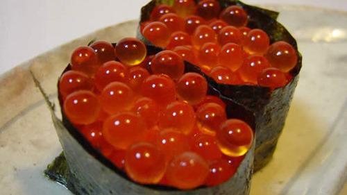 Ikura Sushi · Salmon roe (2 pieces of nigiri).