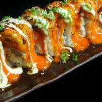 Incredible Roll · Deep fried shrimp, snow crab, spicy tuna / avocado tai,  salmon, tobiko with special sauce, ...