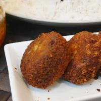 Beef Cutlets (3 Pc) · Beef cutlet is a crunchy and crispy delicious meat treat. Golden brown beef cutlets are made...