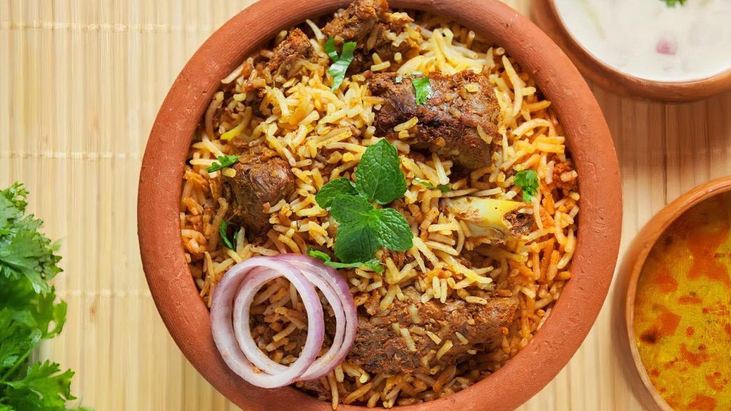 Mutton Biryani · Straight from Gods own country, Mutton Biryani is a regal dish that does not need any special mention.