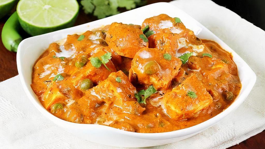 Matar Paneer · Matar paneer is a delicious dish made by cooking paneer & green peas in spicy onion tomato masala.