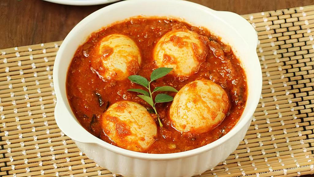 Egg Curry · Egg curry is a popular side dish made with boiled eggs cooked in onion tomato gravy.