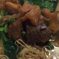 N-8. 柱侯牛腩湯麵 / Beef stew noodle soup · 