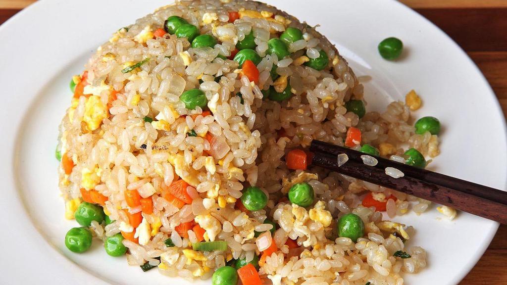 Vegan Mixed Veggie Fried Rice · Mixed fresh organic vegetables with stir fried long grain rice.