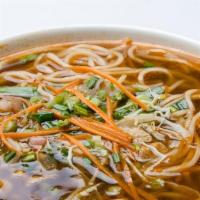Vegan Mixed Veggie Thukpa · Himalayan style soup based noodles with mix fresh organic veggies, herbs, and spices.
