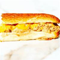#05. Tempting Tuna Melt · Albacore tuna salad (celery, pickled relish, mayonnaise), American cheese, salt and pepper (...