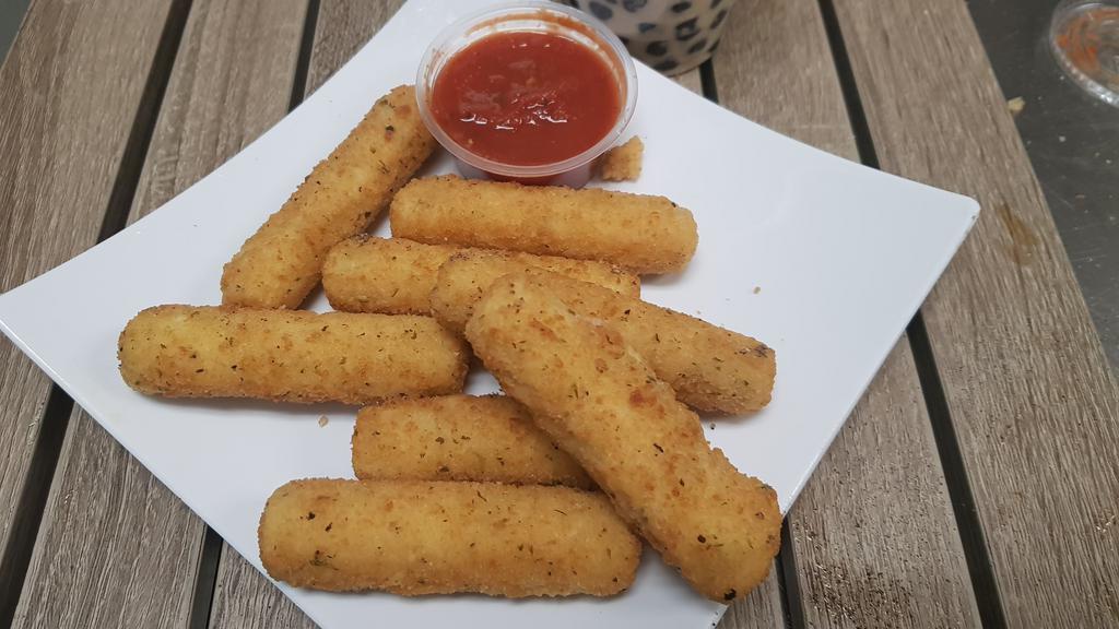 Fried Cheese Sticks (6 Pc) · Cheese Flavored Sticks, bite into it and cheese will come oozing out.