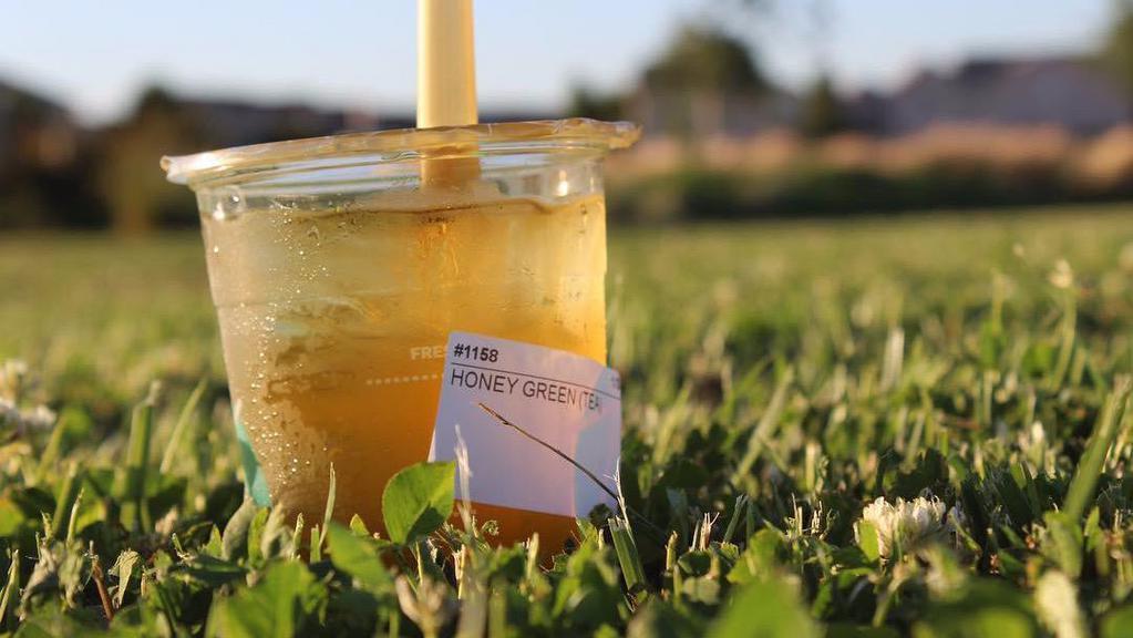 Honey Green Tea · Honey flavored Green Tea, light in caffeine and adjustable sweet.