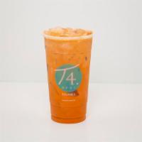 Passion Fruit Royal Tea · Royal tea base with passion fruit syrup, and fructose. goes well with most toppings.
