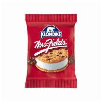 Fields Ice Cream Sandwich · Enjoy a hearty portion of velvety vanilla between two delicious chocolate chip cookies.