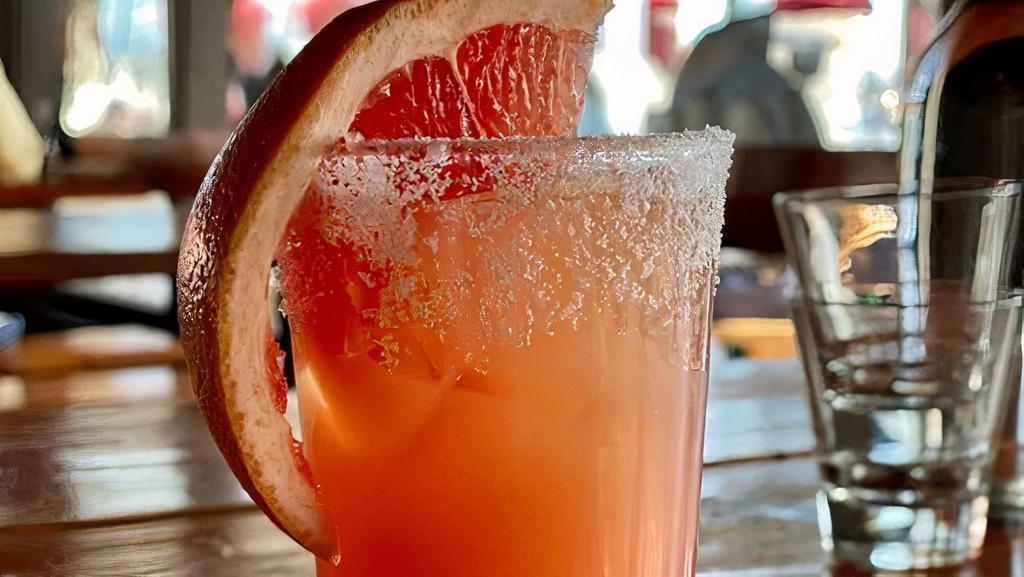 Salty Dogg · Our classic salty dog with fresh grapefruit juice and New Amsterdam vodka.