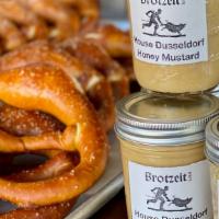 Deli: House-made Spicy Brown Mustard · 8 oz jar of the house-made spicy brown mustard that we serve at Brotzeit Lokal.