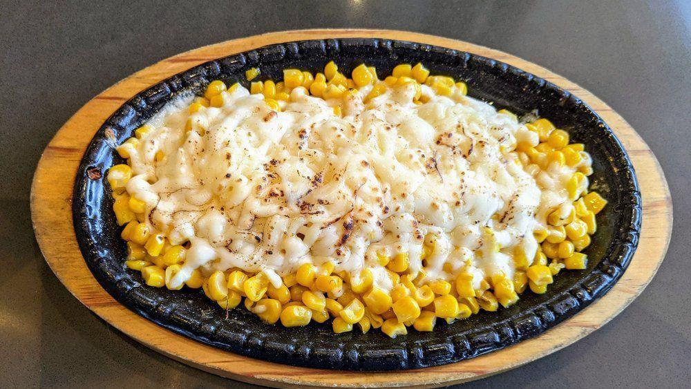 Corn Cheese · sweet corn topped with cheese