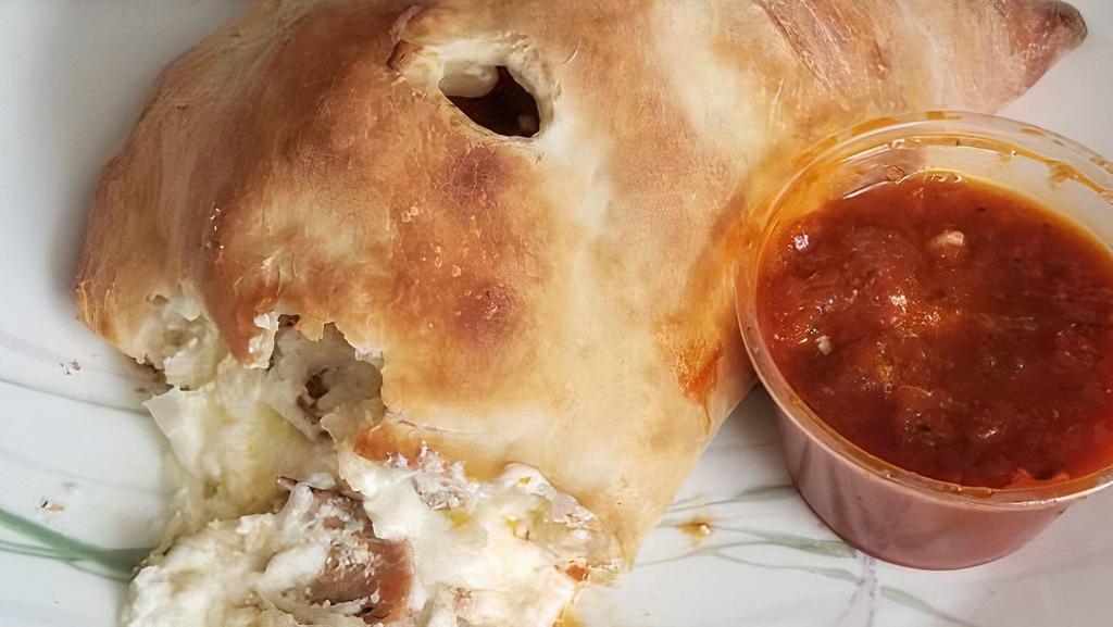 Calzone · With ricotta and mozzarella cheese.