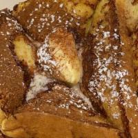 French Toast Special · 2 eggs  { scramble or Over easy or Over medium or Over hard }

choice of 2 bacon or sausage.