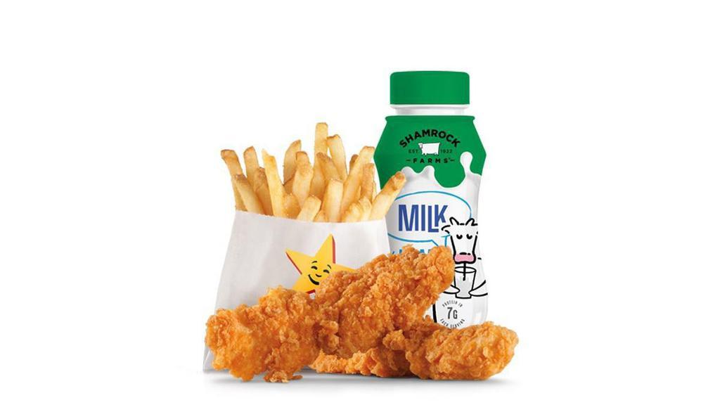 2-Piece Chicken Tender Kid'S Meal · Premium, all-white meat chicken, hand dipped in buttermilk, lightly breaded and fried to a golden brown. Served with kid's drink and kid's fry.