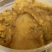 Aloo Ghobi · Cauliflower mixed with potatoes.