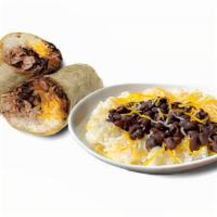 Kids Beans & Cheese · Black Beans, Short-Grain Rice, Cheddar/Jack Cheese, House Wrapp