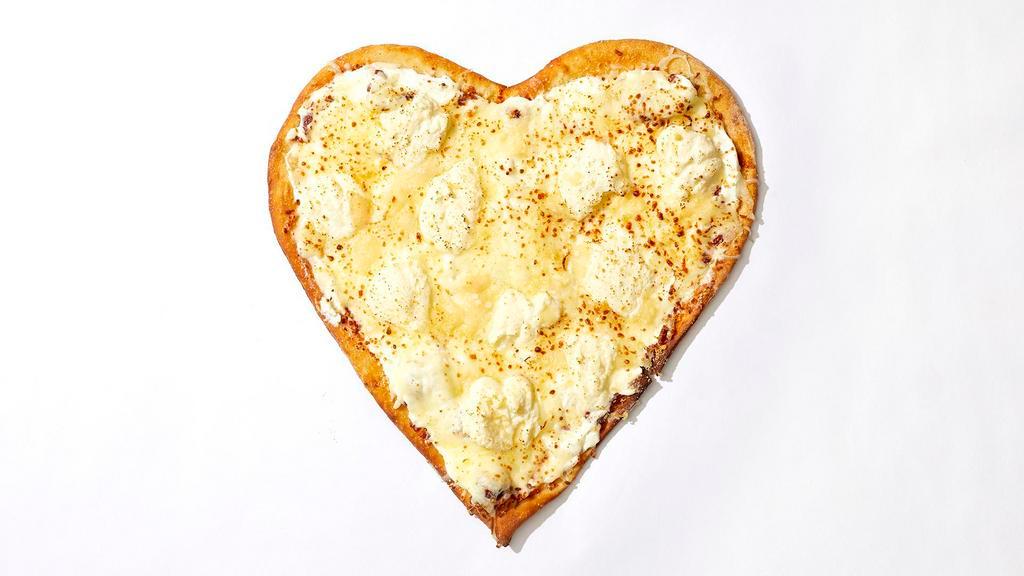 Ot3 Cheese Pizza · Heart shaped pie with mozzarella, ricotta, and parmesan cheese.